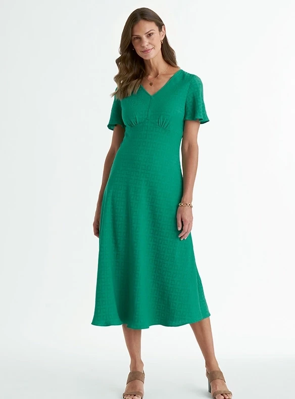 Gewebtes Jacquardkleid