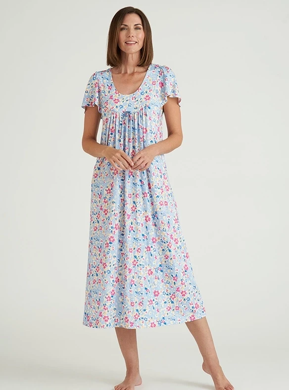 Blütennachtkleid aus Bambus