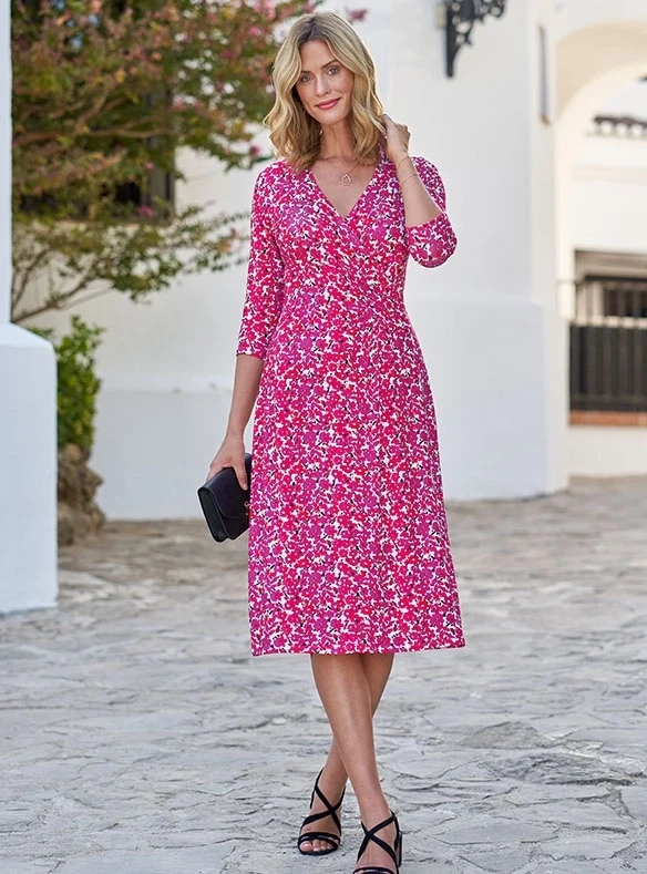 Fröhliches Jerseykleid
