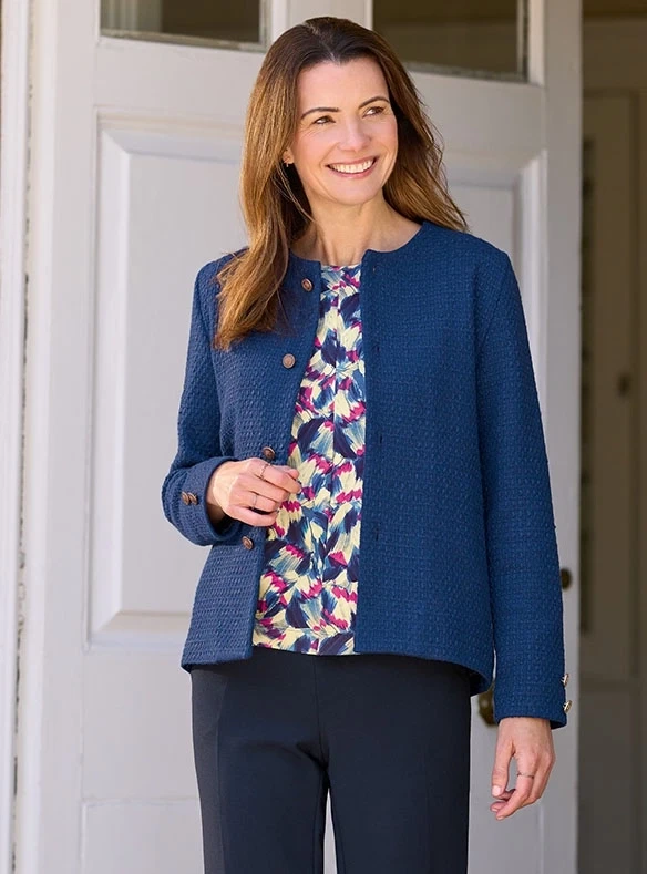 Moderne Jacke aus Wollmix